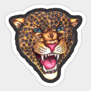 Ferocious Feline Sticker